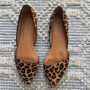 J. Crew Leopard Print Women's Flats - Size 8